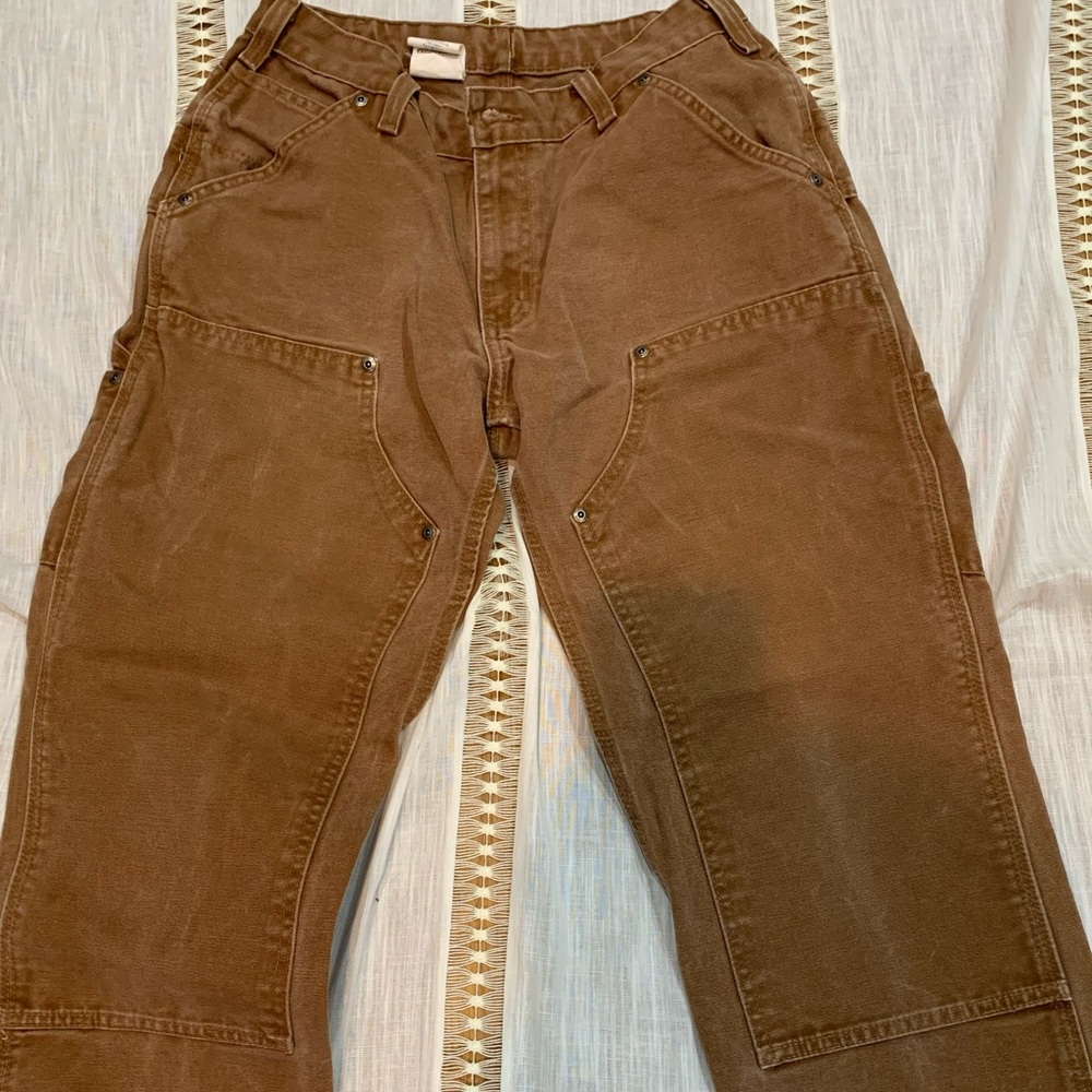 Women’s Carhartt carpenter pants 8x30 my meas 23”